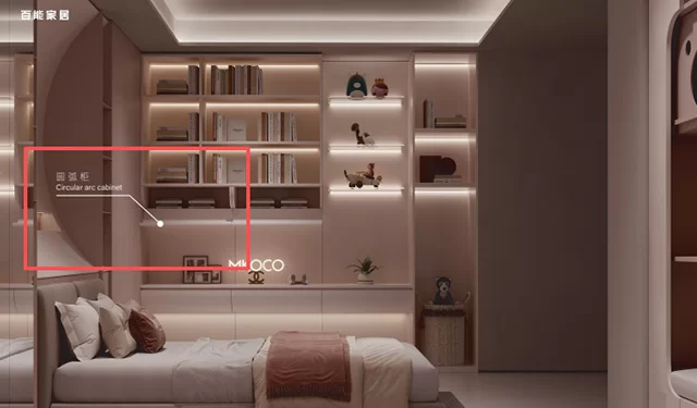 圆弧柜